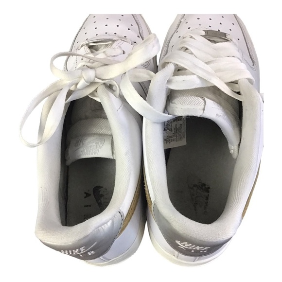 Nike Women's Size 8 Air Force 1 '07 Sneakers White Metallic Gold Swoosh - Picture 11 of 11